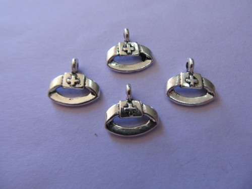 Charms, Loins - Gird With Truth, Nickel, 11mm x 12mm, 4pc