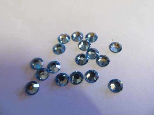 Swarovski Rhinestones, Flatback, Glue-on, Aqua, 4mm, SS16, 1pc
