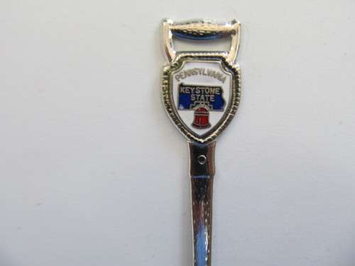 Spoon Sugar Souvenir Pennsylvania Keystone State Shovel Silver Colour 110mm