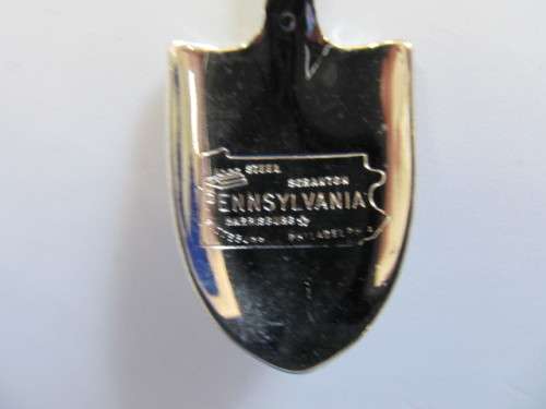 Spoon Sugar Souvenir Pennsylvania Keystone State Shovel Silver Colour 110mm