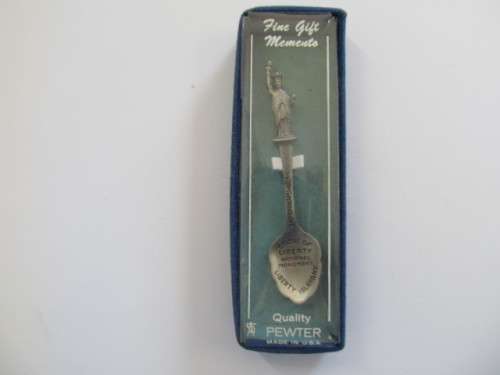 Spoon Tea Sugar Collectors Item Statue Of Liberty Monument Symbol Of Freedom 110mm