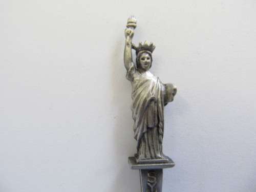 Spoon Tea Sugar Collectors Item Statue Of Liberty Monument Symbol Of Freedom 110mm