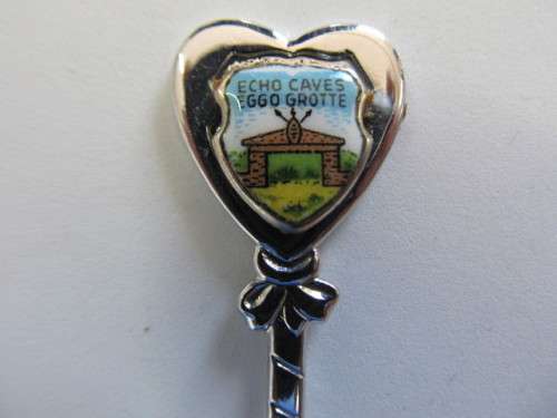 Spoon Tea Collectors Item Souvenir Echo Caves Eggo Grotte Silver Colour 90mm