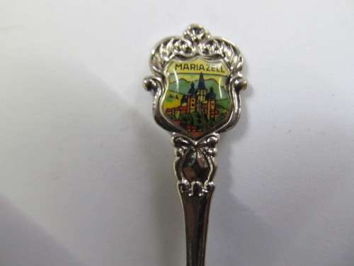 Spoon Tea Collectors Item Souvenir Mariazell Austria Basilica Silver Colour 95mm
