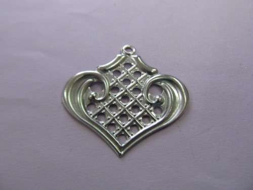 Pendants, Metal, Nickel Colour, 30mm, 1pc