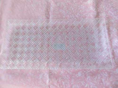 Cake Serving Plate, Rectangle Glass, Clear, 320mm x 160mm 1pc