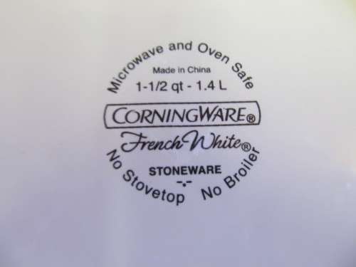 Baking Dish, Corningware ®, Microwave & Oven Proof, Round, French White, 200mm x 80mm, 1.4L