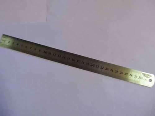 Beading Tools, Metal Ruler, Inches On One Side, Centimeters On Other Side, 30cm