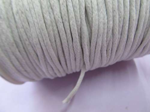 Stringing Material, Braided Cord, White, Sold Per Meter