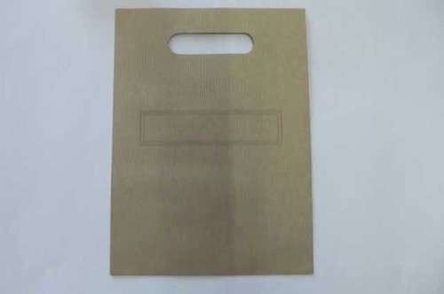 Paper Bag, Natural Colour, Printed Flowers, Printed Label / Name Tag, 16cm x 21cm, 1pc