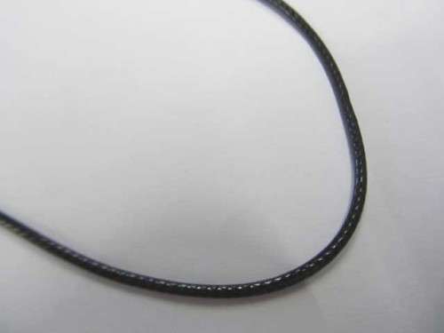 Stringing Material, Strings, Synthetic Leather, Black, Including 50cm Extender Chain, 1pc