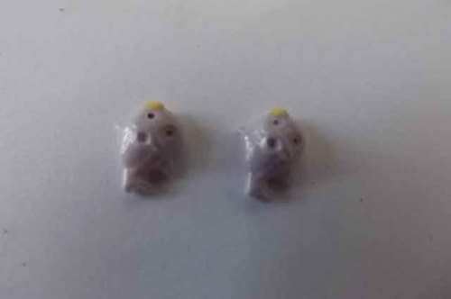 Embellishments, Plastic, Fish, Lilac, 11mm, 2pc