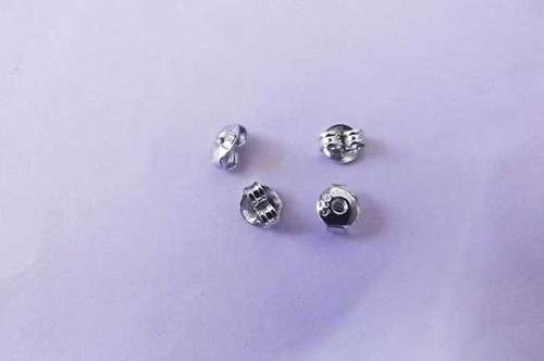 Findings, Clasp, Butterfly Back, Silver 925, 6mm, 2pc / 1 Pair