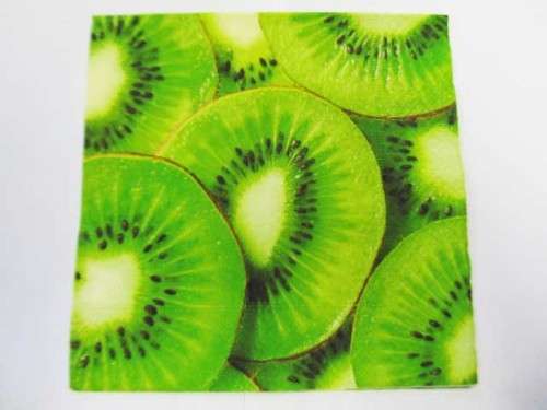 Decoupage Serviettes, Kiwi, Green, 1pc