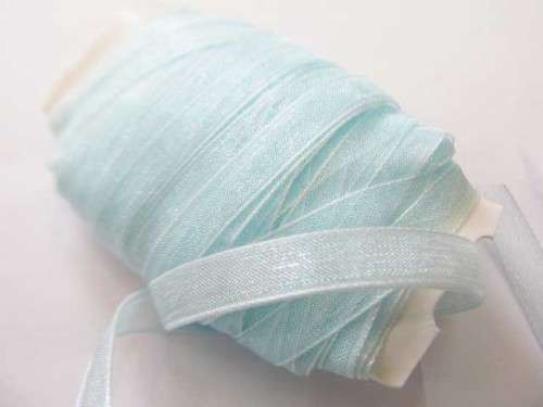 Organza Ribbon, Seafoam, 7mm Wide, 1pc / 1 meter
