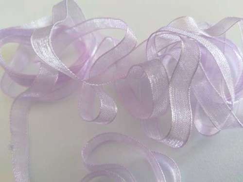 Organza Ribbon, Lilac, 7mm Wide, 1pc / 2 meter