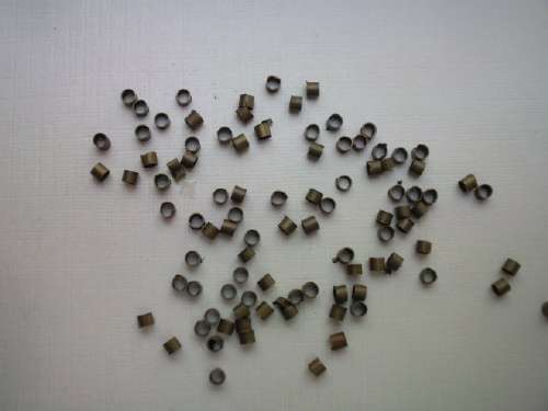 Crimp Bead, Metal, Bronze, ±1000pc / 6gr