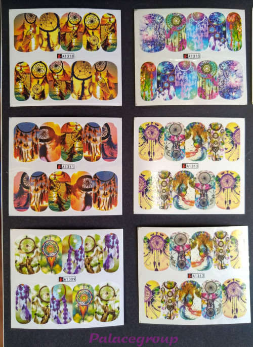 Nail Art Water Decalls, 20pc - 10 Decalls Per Piece, See Photos.