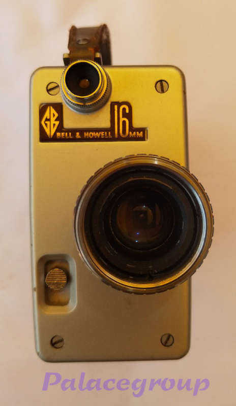 G.B.Bell & Howell Camera, 16mm, Leather Carry Case (Slightly Worn On Corners)