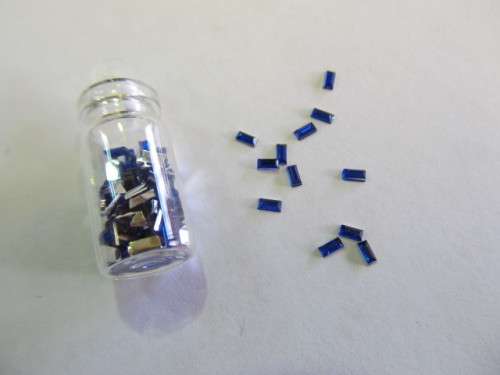 Nail Art, Rhinestones, Dark Blue, ±120pc