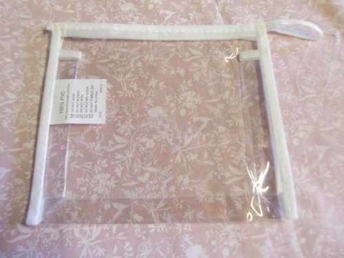 Zip Type Poach, White, 19cm x 17cm x 4,5cm, 1pc