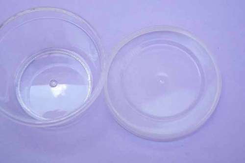 Container With Lid, Acrylic, Clear, 28mm x 47mm, 1pc