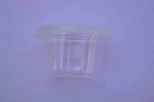 Container With Lid, Acrylic, Clear, 28mm x 47mm, 1pc