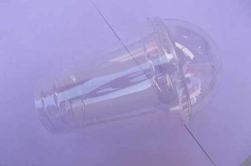 Cup With Lid, Acrylic, Clear ,170mm, 1pc (Use for Smoothies, Milkshakes, Ice Cream, Bath Salts etc)