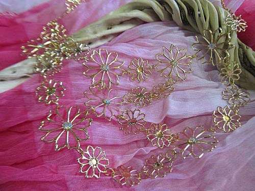 Pliana Necklaces With Rhinestones, Light Weight, Gold Coloured, Lobster Clasp, 48cm + 5cm Extender