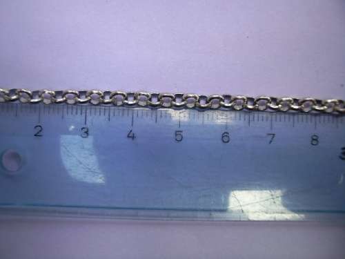 Beading Supplies, Rolo Chain, Nickel, 3,8mm Link Size, 1 x Meter