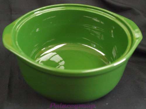 Vintage Canosa Fratelli Deep Green Glaze Casserole Dish, Made In Italy, See Photos & Desc