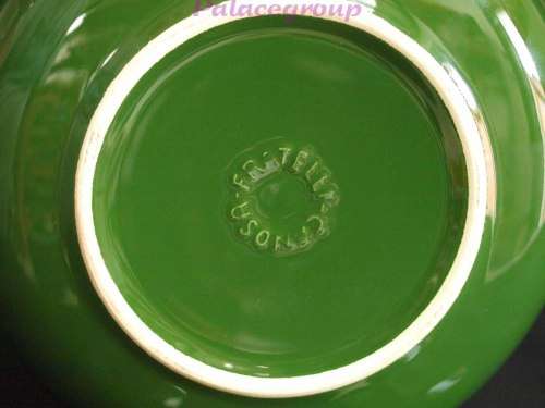 Vintage Canosa Fratelli Deep Green Glaze Casserole Dish, Made In Italy, See Photos & Desc