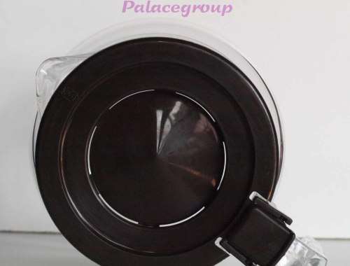 Universal Coffee / Tea Pot, Clear Glass With Brown Lid, Solid Glass Handle, 6 x Cup`s, See Photos...