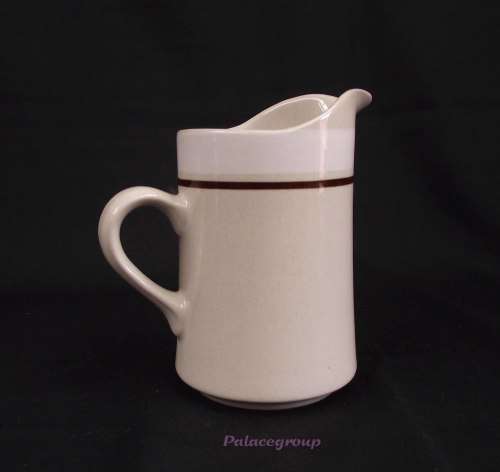 Carousel Milk / Cream Jug, Made In Japan, Stone Colour With White and Brown, See Photos...