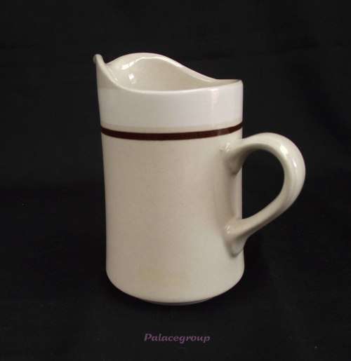 Carousel Milk / Cream Jug, Made In Japan, Stone Colour With White and Brown, See Photos...