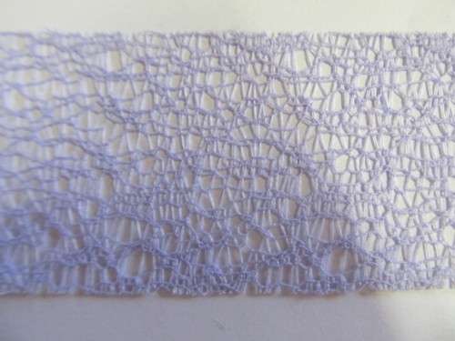 Skeleton Leaf Net Ribbon, Lilac, 50mm, 30cm, 1pc