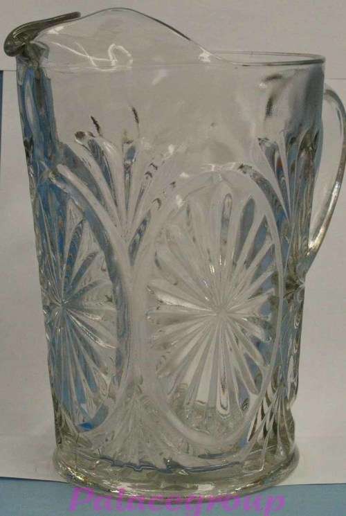 Vintage Clear Heavy Glass Jug For Water / Beverages, 1750ml, Good Condition - Not Used, See Photos