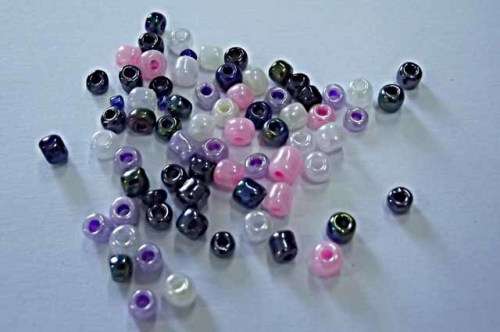 Beading Supplies, Seedbeads, Mixed Pearl Colours, 13gr, 6/0