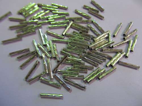 Findings, Spacer, Tube, Metal, Nickel Colour, 12mm x 2mm, ±25pc