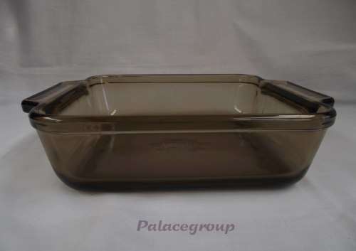 Anchor Ovenware Square Baking Dish - USA, Oven And Microwave Safe, Tinted Glass, 2liter, See Photos