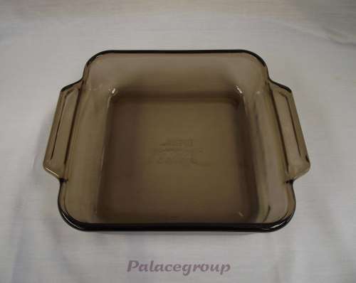 Anchor Ovenware Square Baking Dish - USA, Oven And Microwave Safe, Tinted Glass, 2liter, See Photos