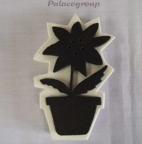 Decor Stamps, Paintcraft, Flowerpot, 10cm x 6cm, Decorating Walls-Doors-Ceilings-Wood-Fabric-Paper