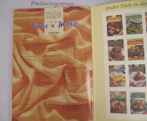 Vinnig `n` Maklik, Koek & Muffins,Kleinkoekies, Skywe & Nog, 79 Resepte, Sagte Band, 64bl