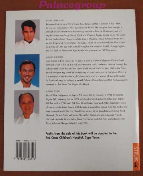 Three Chefs In The Cape, Carlton Food Network Television Series, Paper Back, +50 Recp, 111pg, A4