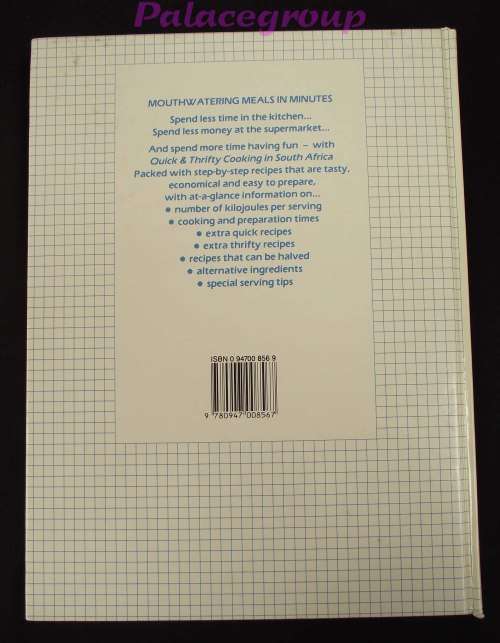 Quick And Thrifty Cooking In South Africa, Readers Digest, +600Recipes, 360pg, Hardcover, A4