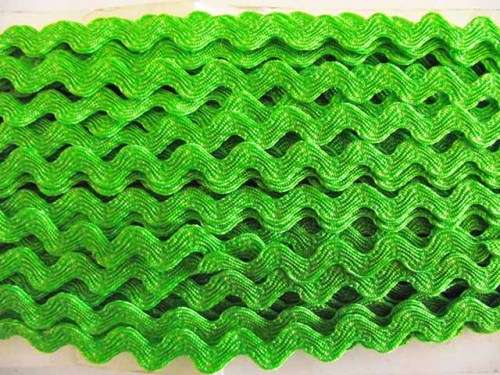Zigzag Ribbon 1Meter, 5mm, Green