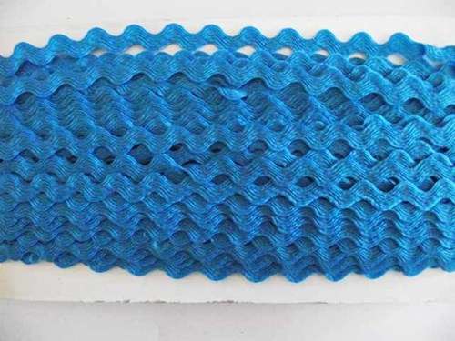 Zigzag Ribbon 1Meter, 5mm, Turquoise Blue
