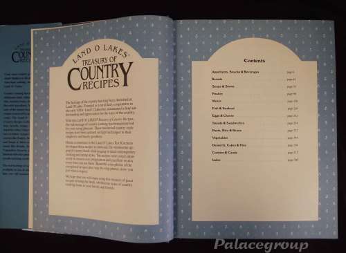 Treasury Of Country Recipes, Land-O-Lakes, Robin Krause and Barbara Strand, 511Pg, HB, A4