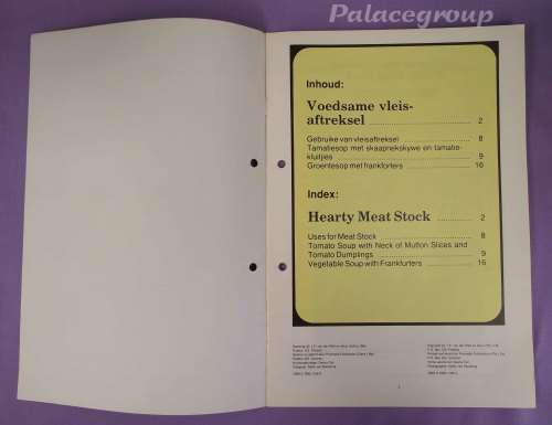 Kyk-En-Kook, Look And Cook, Voedsame Vleisaftreksel, Deona Tait, 3 Resepte + Top Secret Restaurant R