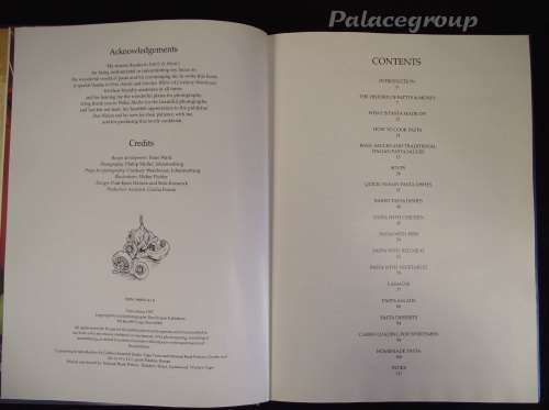 Pasta Cookbook, Fatti`s & Moni`s, Irene Ward, Full Colour, 106 Pg, 125 Recipes, Hardback, A4